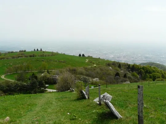 Rubbio - panorama verso la pianura