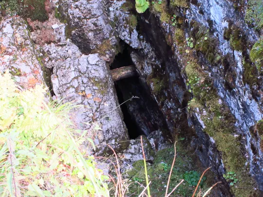 Dettaglio della voragine