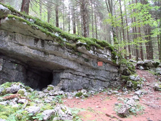 Una delle innumerevoli grotte presenti nella zona