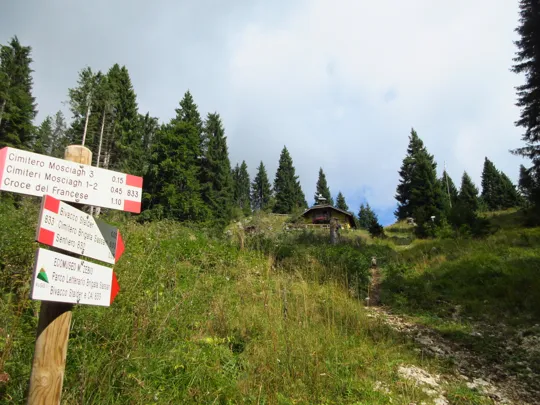 Incrocio del bivacco Stalder