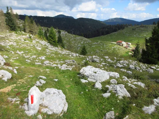 Vista su malga Zebio