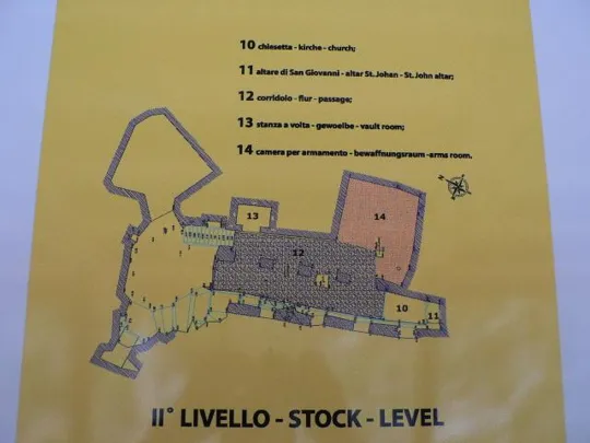 Covolo di Butistone - Pianta II° livello