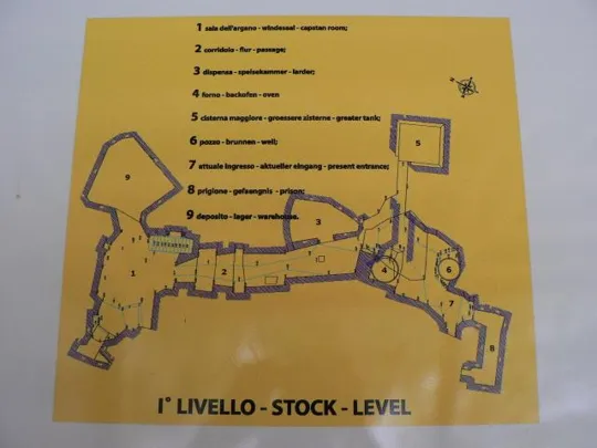 Covolo di Butistone - Pianta I° livello