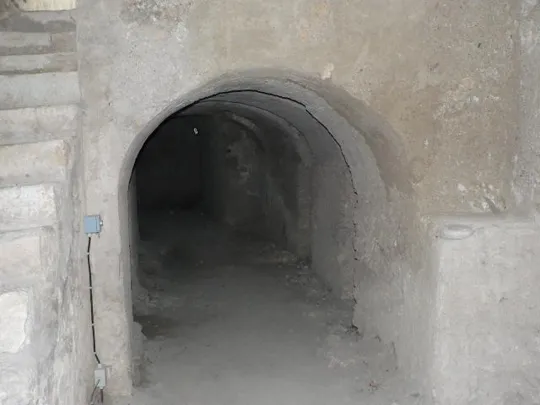 Covolo di Butistone - Passaggio I° livello e scala di accesso al II°