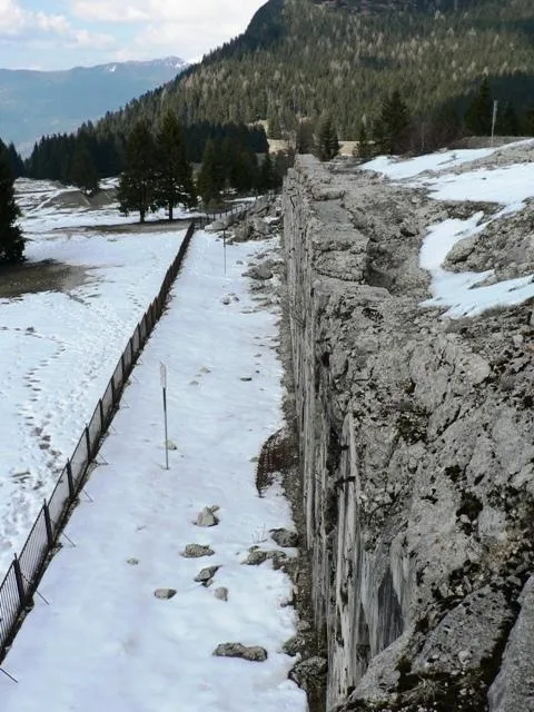 Forte Busa Verle - Fronte del forte