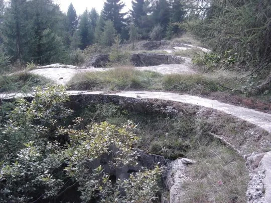 Forte Cima Lan - Postazioni delle cupole