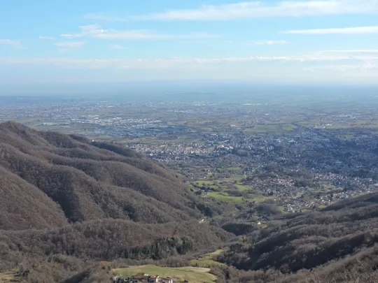 Panorama verso la pianura