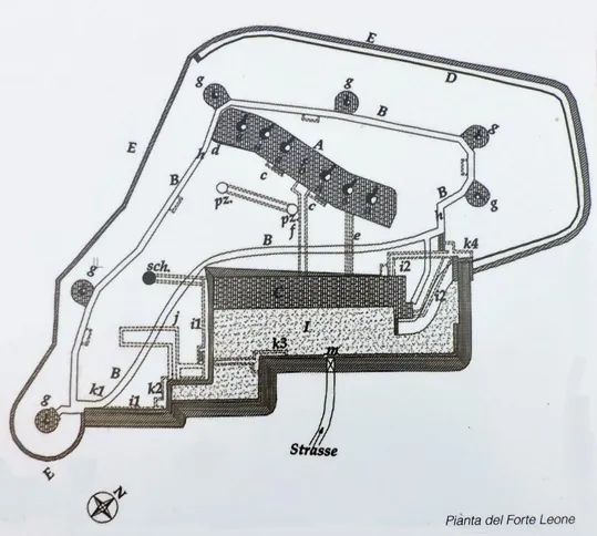 Piantina del Forte Leone