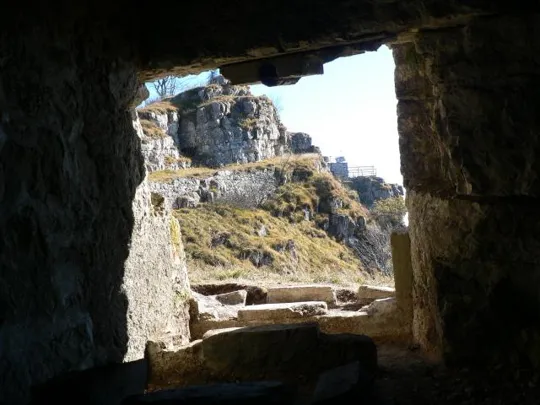 Forte Rione - Vista del monte da una galleria