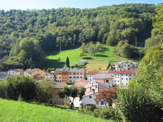 Veduta sulle case di Gomarolo