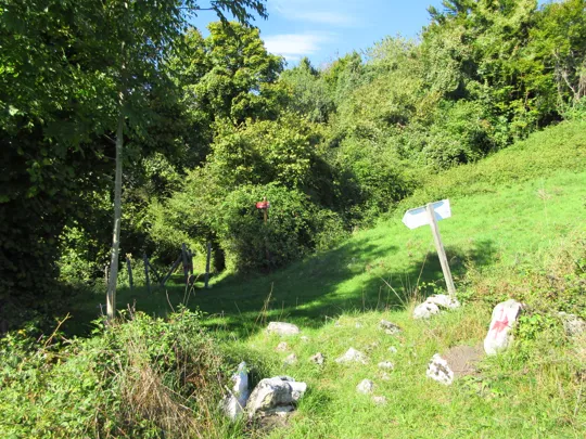 Località Scaletta, scendere a sinistra