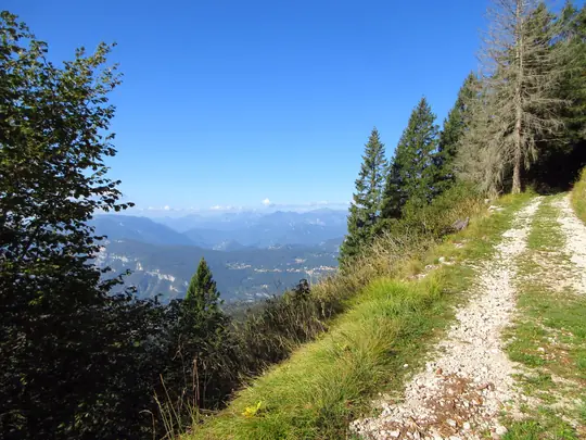 Panorama dalla strada militare verso la Val d’Astico
