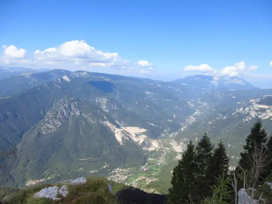 Panorama dall’area superiore di Forte Campolongo
