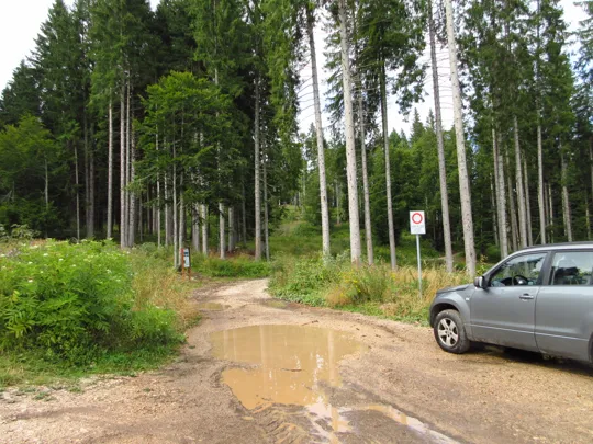 Dettaglio della strada subito dopo il forte