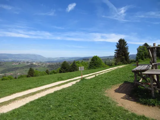 Panchina e il panorama