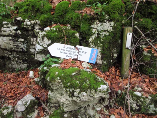 Tabella verso l'osservatorio