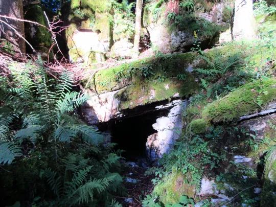 Dettaglio della grotta