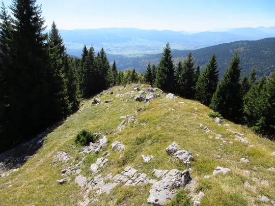 Panorama sulla conca di Asiago dall'osservatorio di Monte Cimon