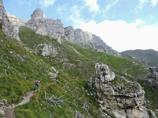 Becco di Filadonna  - Sentiero in vista della cima