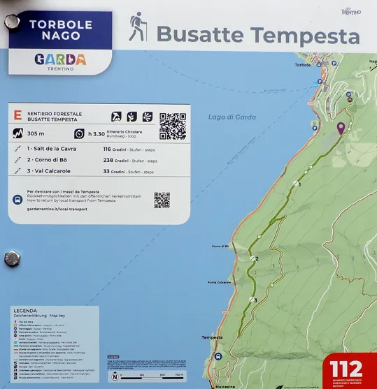 Cartina del percorso