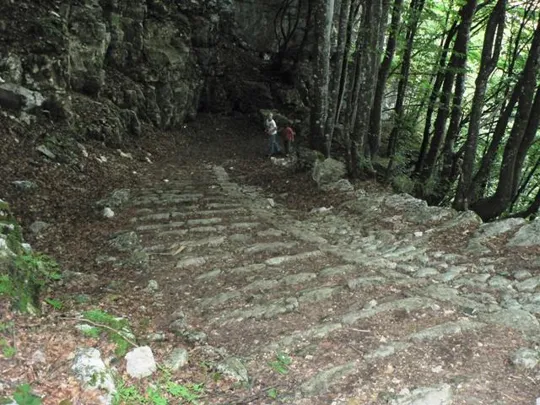 Calà del Sasso - scalinata