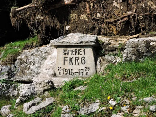 Busa del Molton - cippo batteria austro-ungarica