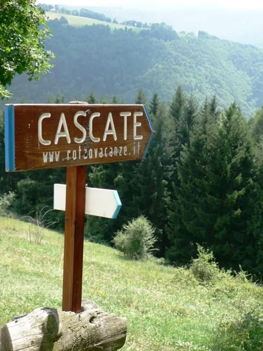 Cascate di Rotzo - la deviazione dalla strada