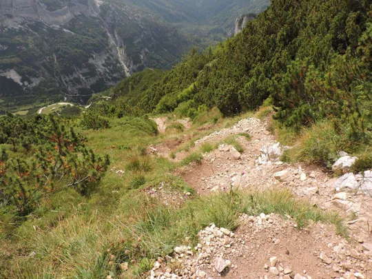 Cima Carega - dettagli del sentiero 108