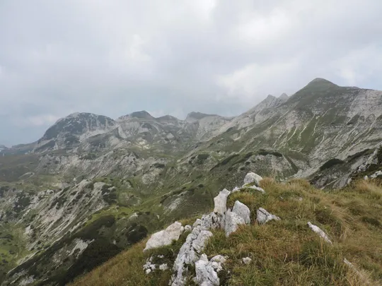 Cima Carega - vista da cima Tibet verso cima Carega