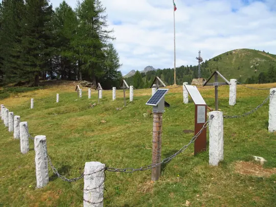 Il piccolo cimitero di guerra del Cocuzzolo dei Morti