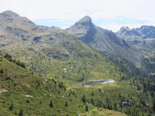 Vista verso i laghi