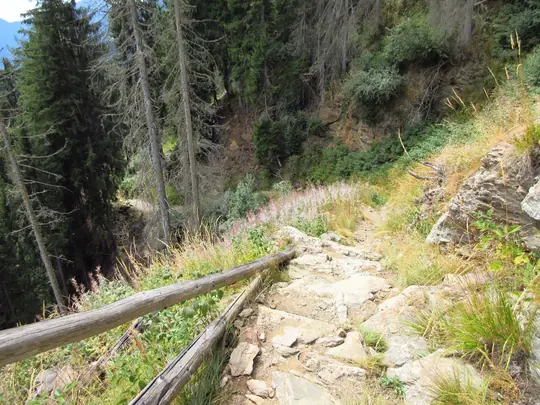 La discesa verso Ponte Conseria