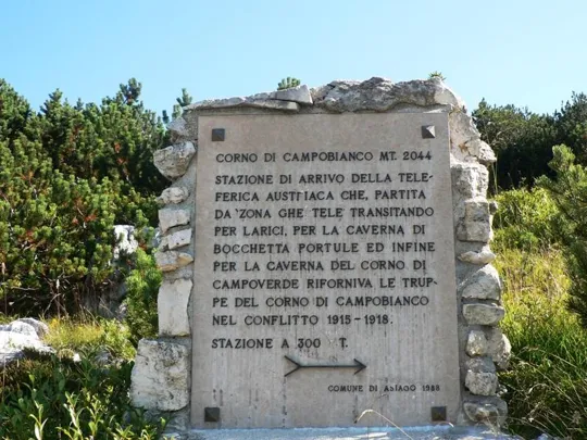 Indicazioni per Corno di Campo Bianco