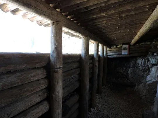 Cinque Torri - trincea coperta