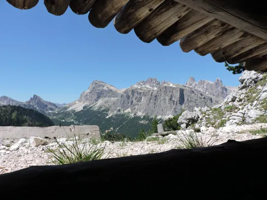 Cinque Torri - vista dalla trincea coperta
