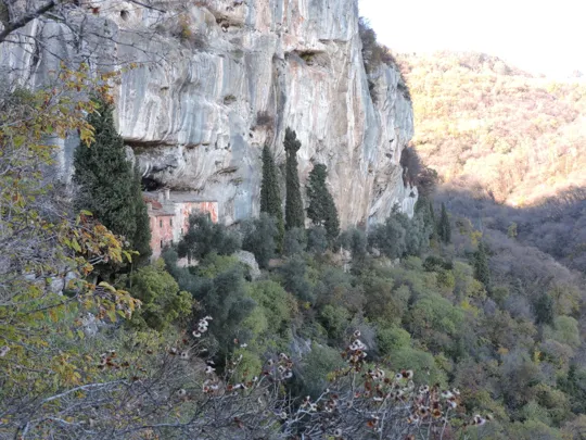 L'eremo visto da punto panoramico