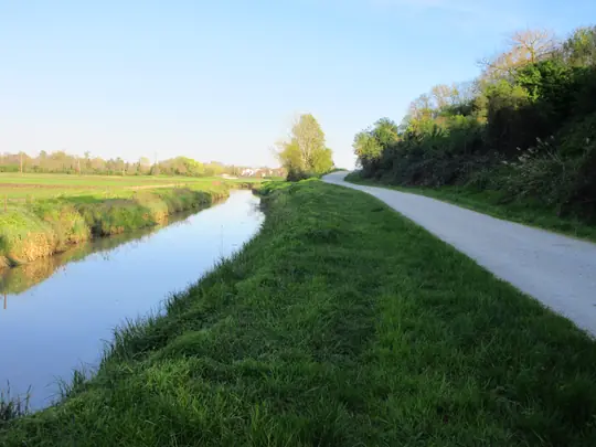 Dettaglio della strada verso Battaglia Terme