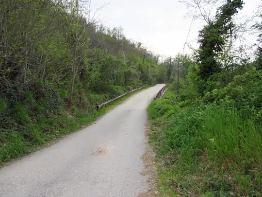 Dettaglio della strada dopo il Passo del Coyote
