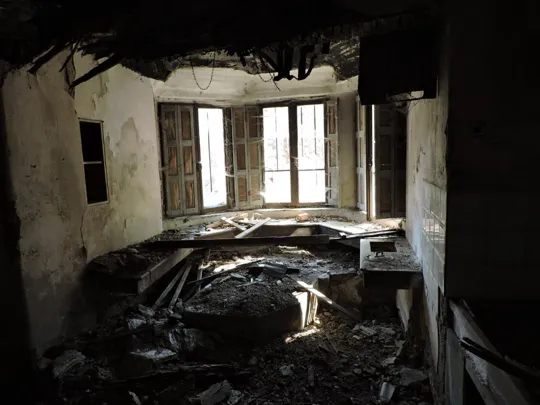 Contrada Zanche - focolare per il filò