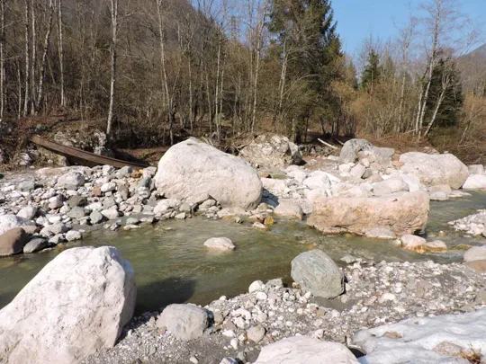 Punto di passaggio sul torrente