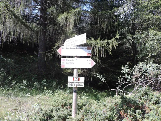 Corno Battisti - inizio del sentiero