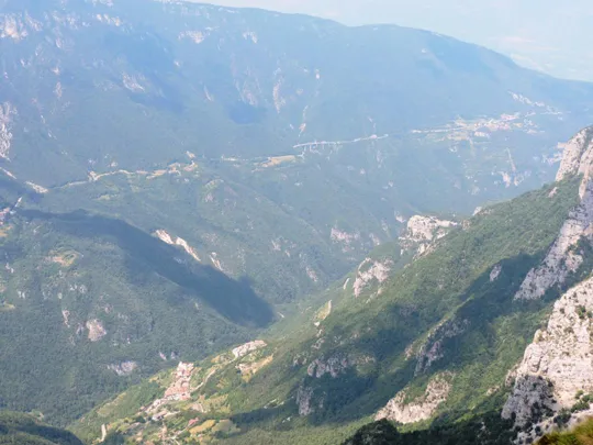 Corno Battisti - panorama sulla Vallarsa