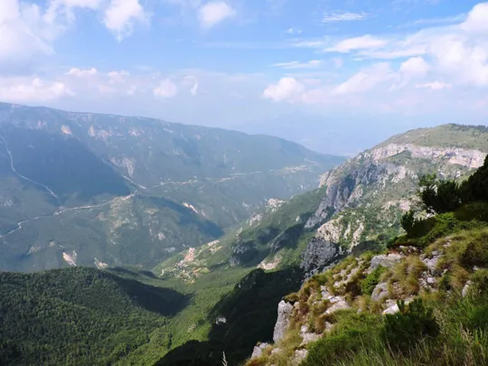 Corno Battisti - panorama sulla Vallarsa