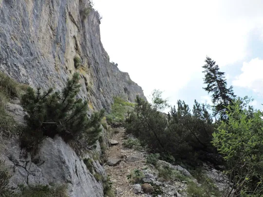 Corno Battisti - sentiero verso il Pozzo della Carrucola