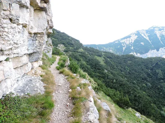 Corno Battisti - particolari del sentiero