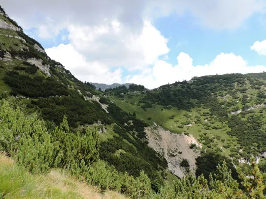 Corno Battisti - Vista verso Bocchetta delle Corde
