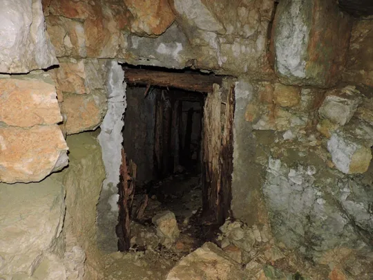 Corno di Campo Verde - Interno della galleria