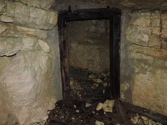 Corno di Campo Verde - Interno della galleria