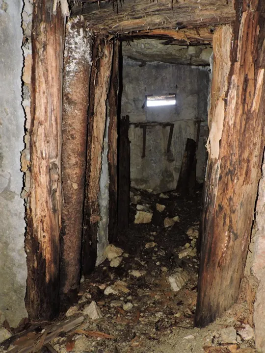 Corno di Campo Verde - Interno della galleria