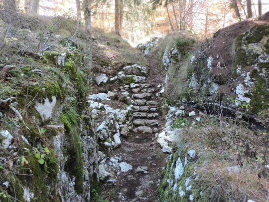 Forra del Lupo - dettagli del sentiero